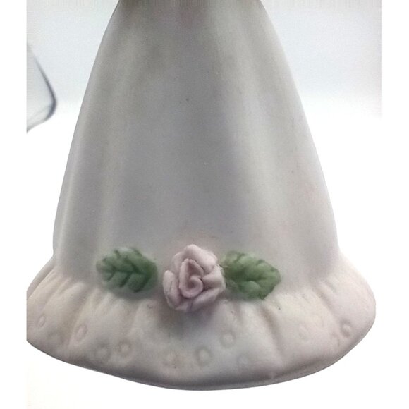 Growing Up Birthday Girls 5 Enesco 3.75" Celebration Blond Hair Blue Dress 1981 - Picture 10 of 16